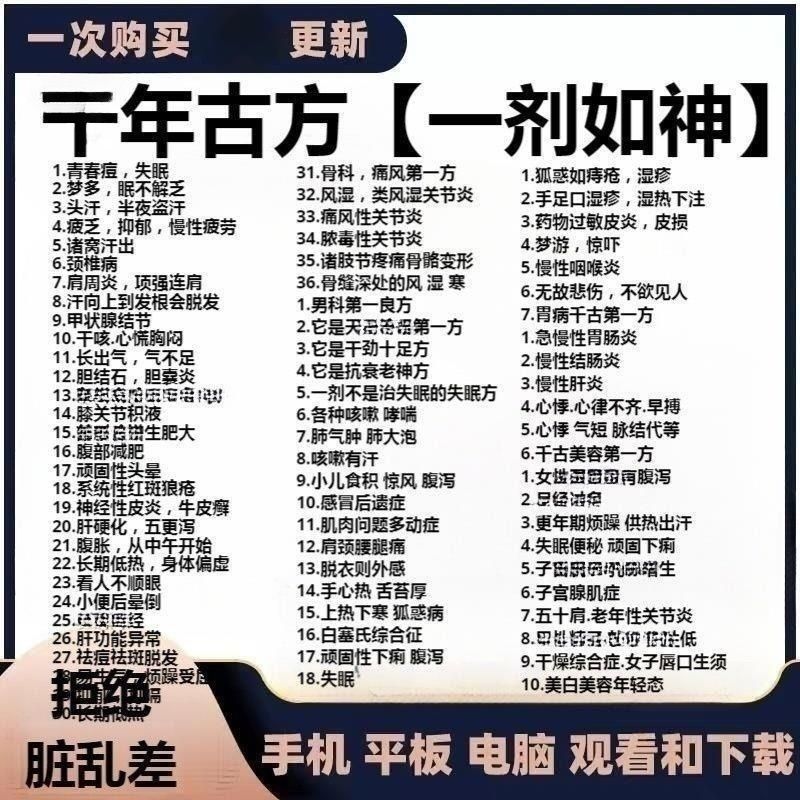 中医秘方中医古方